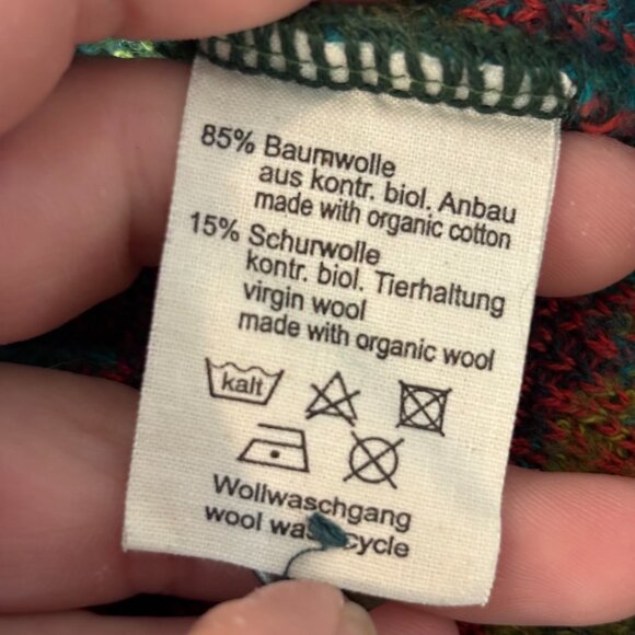 Lana Cardigan Sweater XL Rose Org Cotton Wool Fairy Cottagecore Boho Y2K 18603 - Picture 7 of 9